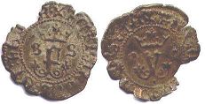 moneda Castilla y Leon blanca 1479-1506