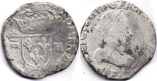 coin France 1/2 teston 1575
