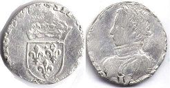 coin France 1/2 teston 1561-74