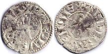 coin Anjou denier 1246-1285