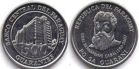 moneda Paraguay 500 guaranies 2007