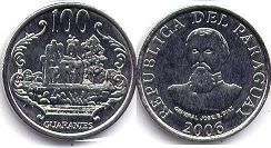 coin Paraguay 100 guaranies 2006