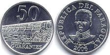 coin Paraguay 50 guaranies 2006