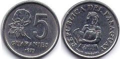 coin Paraguay 5 guaranies 1979