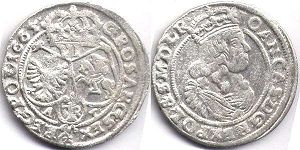 moneta Polska shostak 1665