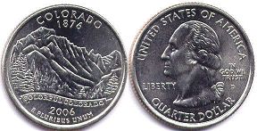 moneda Estados Unidos 1/4 dólar 2006 Colorado