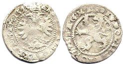 mince Bohemia 3 kreuzer 1593