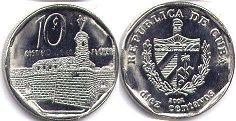 coin Cuba 10 centavos 2002