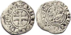 moneda Francia doble denier 1295-1303