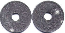 moneda Francia 10 céntimos 1941