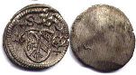 Münze Nürnberg 1 pfennig 1682
