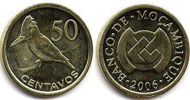 piece Mozambique 50 centavos 2006