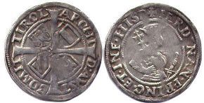 coin Austria 6 kreuzer (1521-1564)