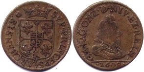 coin Arches and Charleville liard 1609