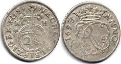 coin Brunswick-Wolfenbüttel 1/24 taler 1693
