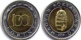 coin Hungary 100 forint 2008
