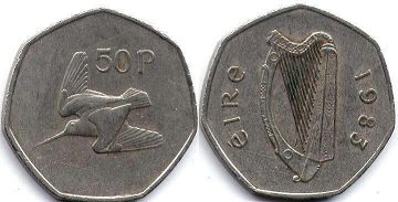 coin Ireland 50 pence 1983