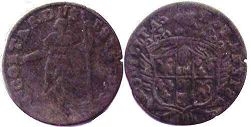 moneta Modena Giorgino (5 soldi) senza data (1742)
