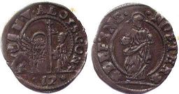 moneta Venice 1 soldo senza data (1676-1683)