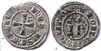 coin Sicily denar no date (1245)