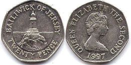 coin Jersey 20 pence 1997