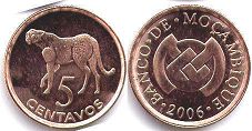 piece Mozambique 5 centavos 2006