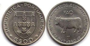 coin Portugal 5 escudos 1983