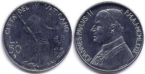 moneta Vatican 50 lire 1979