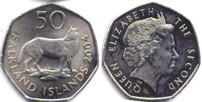 50 islands. Фолклендские острова 50 пенсов. Монеты Фолклендских островов. 50 Пенсов 1999 Фолклендских островов. Фолклендские острова 2 пенса, 2004.
