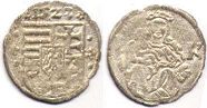 coin Hungary denar 1521