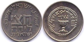 coin Israel 1/2 lira 1961