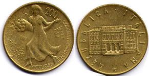 moneta Italy 200 lire 1981