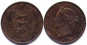 coin Jersey 1/24 shilling 1877