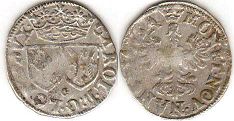 coin Lorraine 2 denier 1625-1634