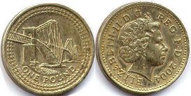 coin UK pound 2004