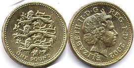 coin UK pound 2002