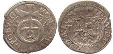 coin Pfalz halbbatzen (2 kreuzer) 1625
