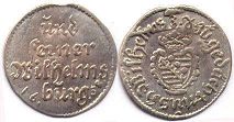 coin Saxe-Weimar dreier (3 pfennig) 1658