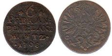 Münze Preußen 6 Pfennig 1708