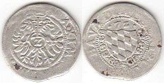 coin Bavaria halbbatzen (2 kreuzer) 1572