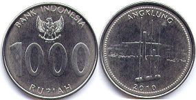 coin Indonesia 1000 rupiah 2010