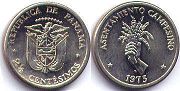 moneda Panamá 2 1/2 centésimos 1973