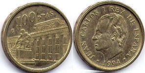 moneda España 100 pesetas 1994