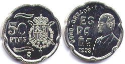 monnaie Espagne 50 pesetas 1988