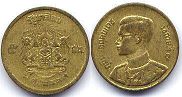moneda Thailand 5 satang 1950