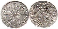 Münze Salzburg 1 Kreuzer 1655