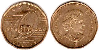 coin canadian commemorative coin 1 dollar 2009