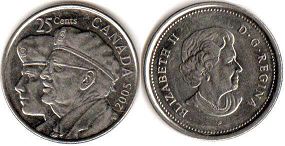 coin canadian commemorative coin 25 cents 2005