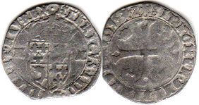 coin Dauphine douzain (12 denier) 1595