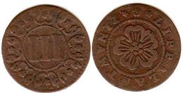 Münze Lippe-Detmold 3 Pfennig kein Datum (1644-1669)
